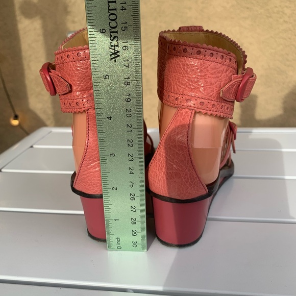 Balenciaga pink leather wedge sandals size 5.5-6 ( European 36) - Picture 6 of 16